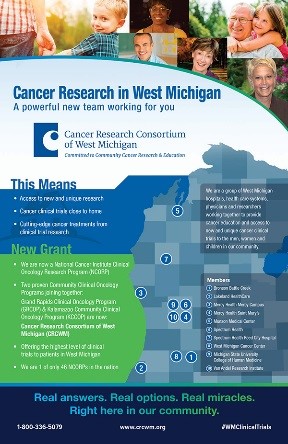 Click to view the Cancer Research in West Michigan publication