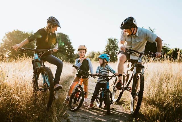 Family Biking exercise Munson Healthcare