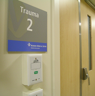Exterior of trauma room